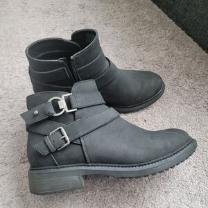 Womens Black Ankle Booties